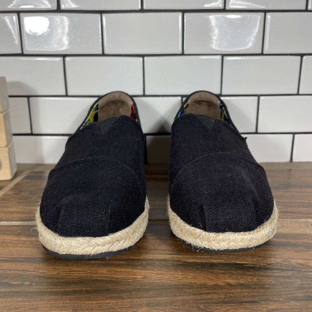 Skechers BOBS Highlights High Jinx Womens Sz 7.5 Shoes Black Canvas Espadrille - Picture 2 of 13